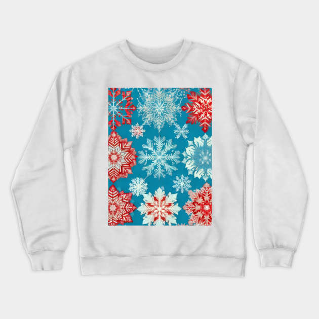 Colourful Ice Crystal Crewneck Sweatshirt by likbatonboot